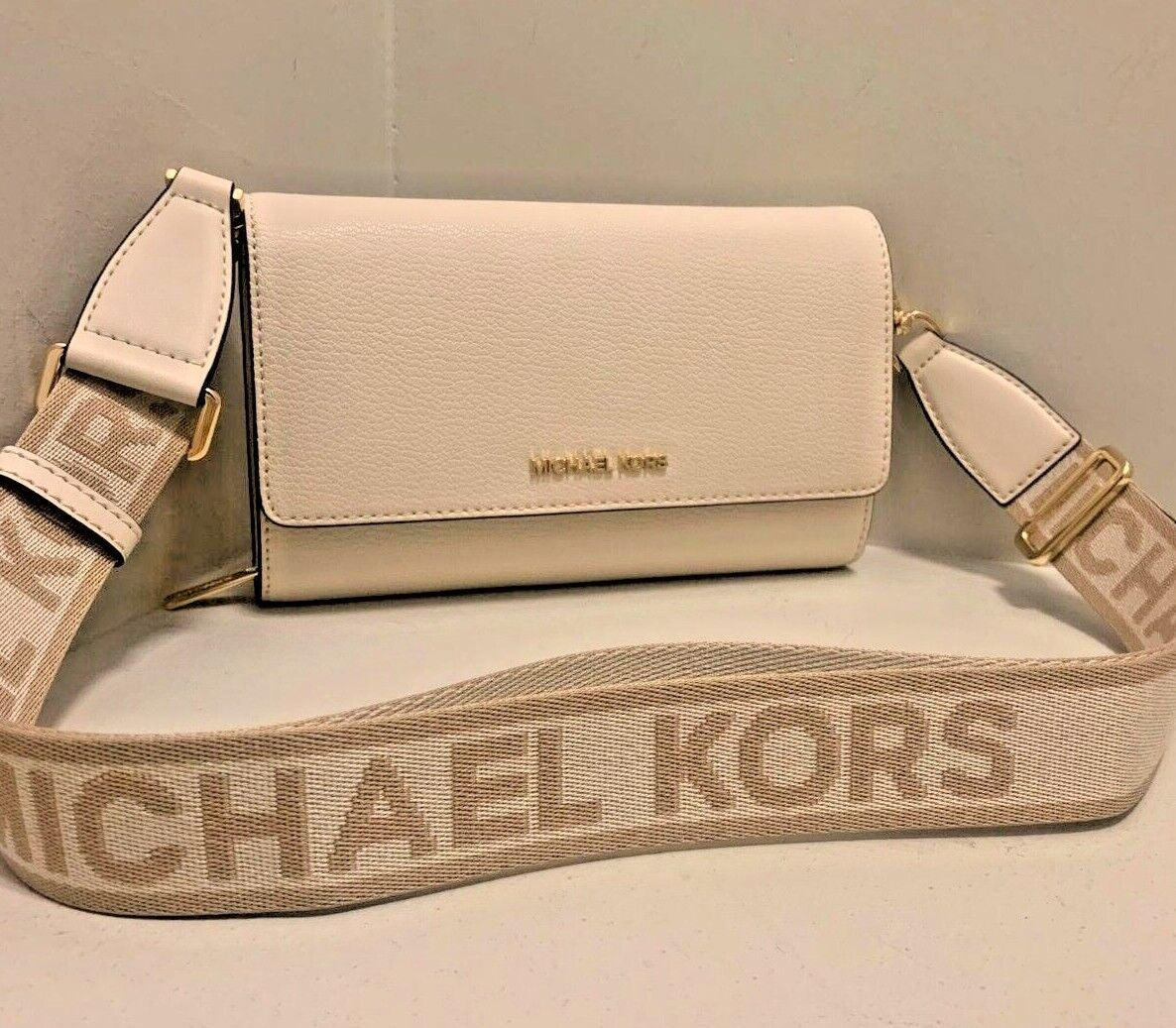 Michael Kors Women Lady Zip around Wallet Crossbody Bag Handbag Messenger Purse