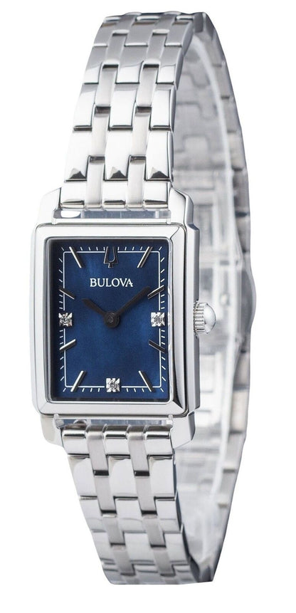 Bulova Classic Blue Dial Quartz Casual Ladies Watch 96P245