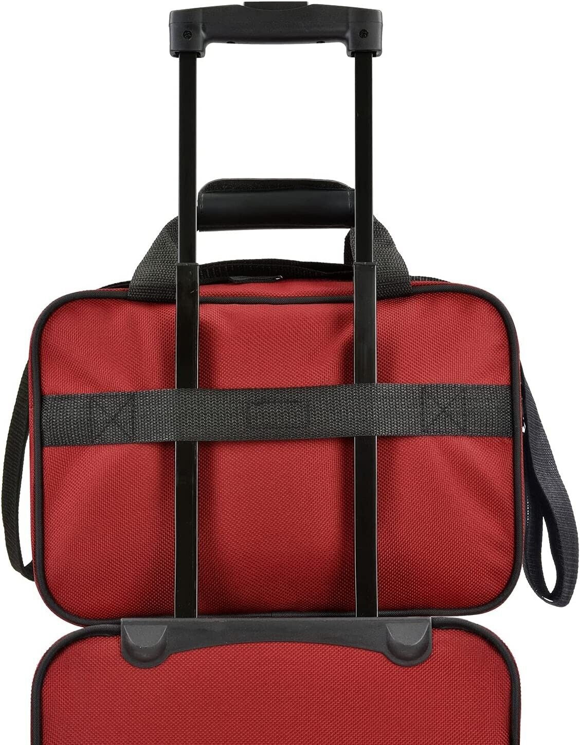 U.S. Traveler 2 Piece Expandable Softside Luggage Set 21" Carry on Tote Bag Red