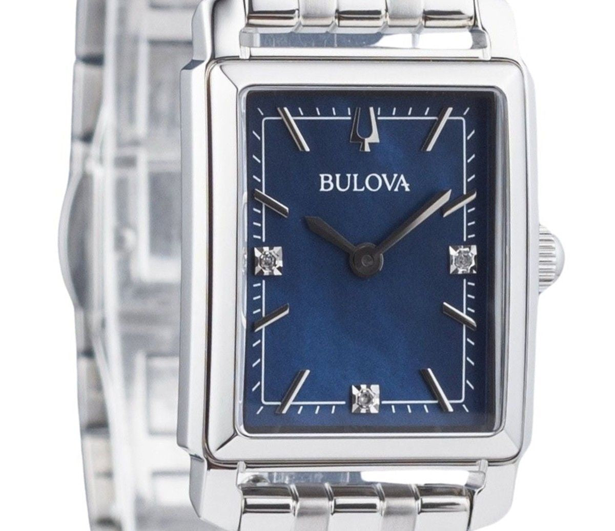 Bulova Classic Blue Dial Quartz Casual Ladies Watch 96P245