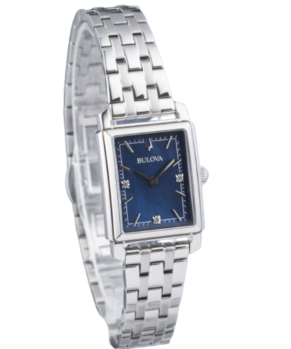 Bulova Classic Blue Dial Quartz Casual Ladies Watch 96P245